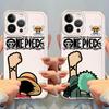 Чехол-бампер Мягкий чехол для телефона One Piece Luffy Zoro для iPhone 17 Pro Max 12 Mini XR 13 Pro 15 Air 11 16 7 8 14 Plus XS Max