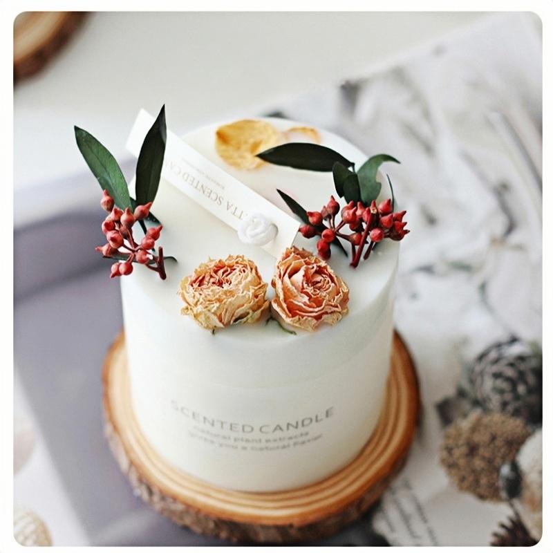 New Arrival Decorative Real Dried Orange Cinnamon Aesthetic Candles Scented Candles with Deluxe Gift Box
