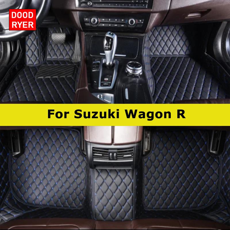 DOODRYER Custom Car Floor Mats For Suzuki Wagon R Auto Carpets Foot Coche Accessorie