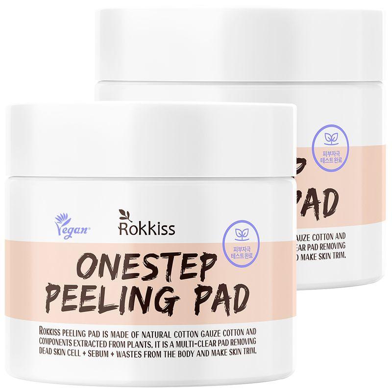 Mildly Acidic Exfoliating Peeling Pads 70 Sheets 155ml 2 Packs