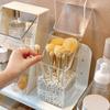 1pc Makeup Brush Storage Box, Simple and Transparent Multifunctional Makeup Brush Storage Rack, Simple, Durable and Practical