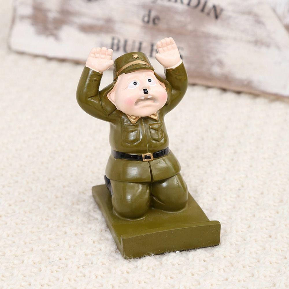 Resin Cartoon Phone Holder Figure Anti-slip Kneeling Mobile Phone Stand Statue Multi-functional Cell Phone Bracket Small Gifts