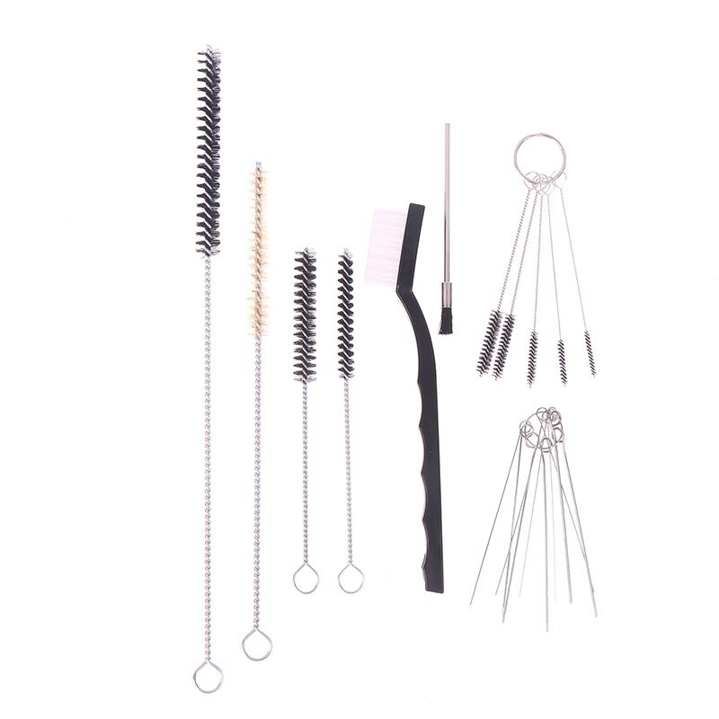 17 шт./компл. Профессиональный набор щеток для распылительной очистки Набор для очистки краски Кисть для краски для очистки масляных пятен Инструменты для очистки и обслуживания