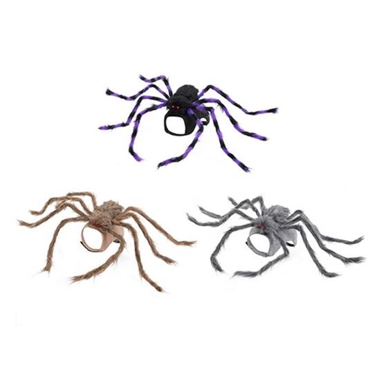 Костюм собаки-паука на Хэллоуин, плюшевая одежда для питомца, регулируемая одежда для косплея кошек на Хэллоуин, дни рождения, вечеринки, повседневная одежда