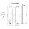 Pocket Door Wooden Sliding Door Lock Sliding Door Lock With Side Handle Balcony Kitchen Bathroom Invisible Door Hook Lock