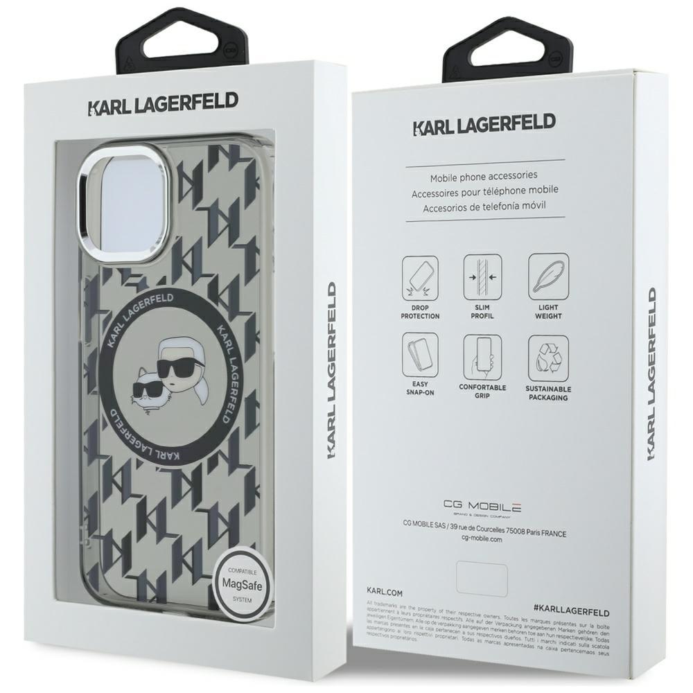 Karl Lagerfeld KLHMP15SHMCKMHK iPhone 156.1" black/black IML Monogram Karl&Choupette Head MagSafe