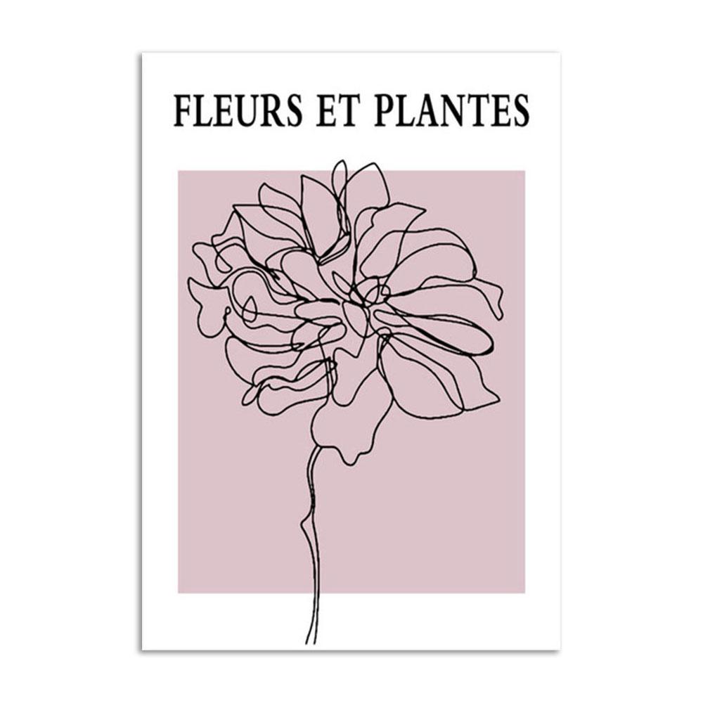 Абстрактные линии, сексуальная женщина, настенное искусство, цветы, плакаты с цитатами и принты, холст, картина для гостиной, украшение, домашний декор, изображение