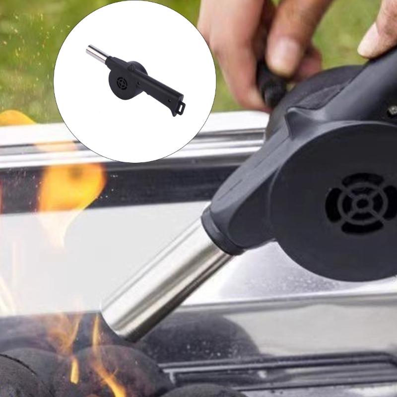 Ручной вентилятор Компактный вентилятор для походной плиты со съемной ручкой для пикников, походов