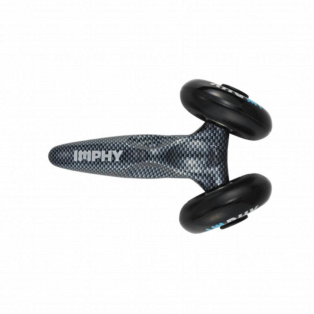 IMPHY Myofascial Release Massage Roller, Squeezer for Calf, Shoulder, and Lower Back Pain Relief and Stretching (Black)