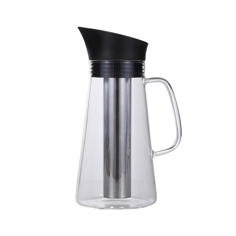 Cold Brew Coffee Pot Set 1.5L Coffee Maker Dual Use Filter Coffee Tea Pot Espresso Ice Drip Maker Glass Pots Reusable Detachable