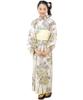 Nishiki Yukata Set for Dress and Includes Obi Easy To Fireworks Festival Retro and Modern Japanese Pattern Light Clear with Tatewaku TIW001-140