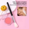 Single Small Flame Highlighter Brush Vegan Luxury Professional Makeup Brush Small Blush Brush Smudge Brush Nose Shadow Brush