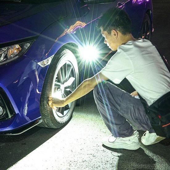 Multi-function Keychain Light 5 Modes 90 Degrees Foldable Adjustable USB Rechargeable Outdoor Camping Hiking Hanging Lamp Emergency