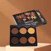 6-цветная палитра для контуринга контуров, палитра теней для носа и боковых теней, консилер, контур лица жениха, создание трехмерного макияжа лица