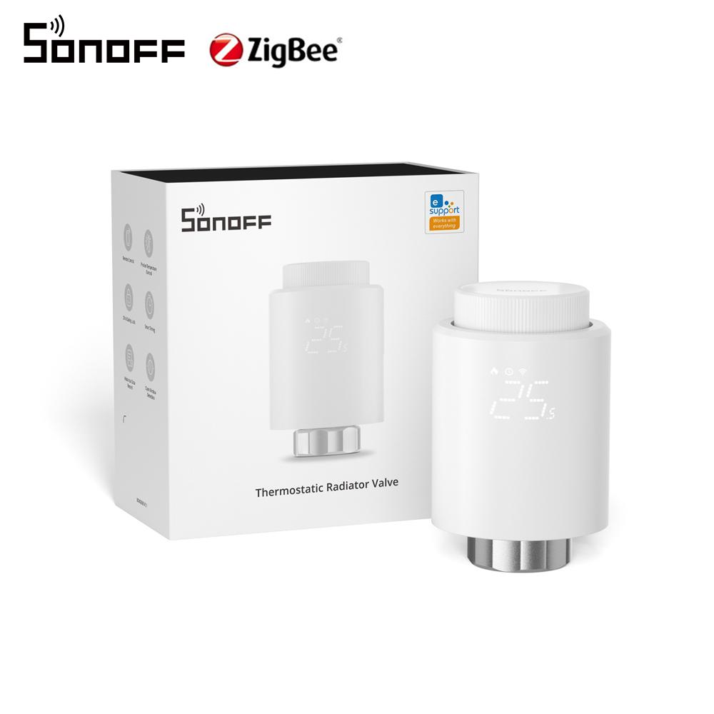 SONOFF TRVZB Thermostatic Radiator Valve Smart TRV Zigbee Thermostat Actuator Temperature Heater Control Support Alexa ZHA 2mqtt