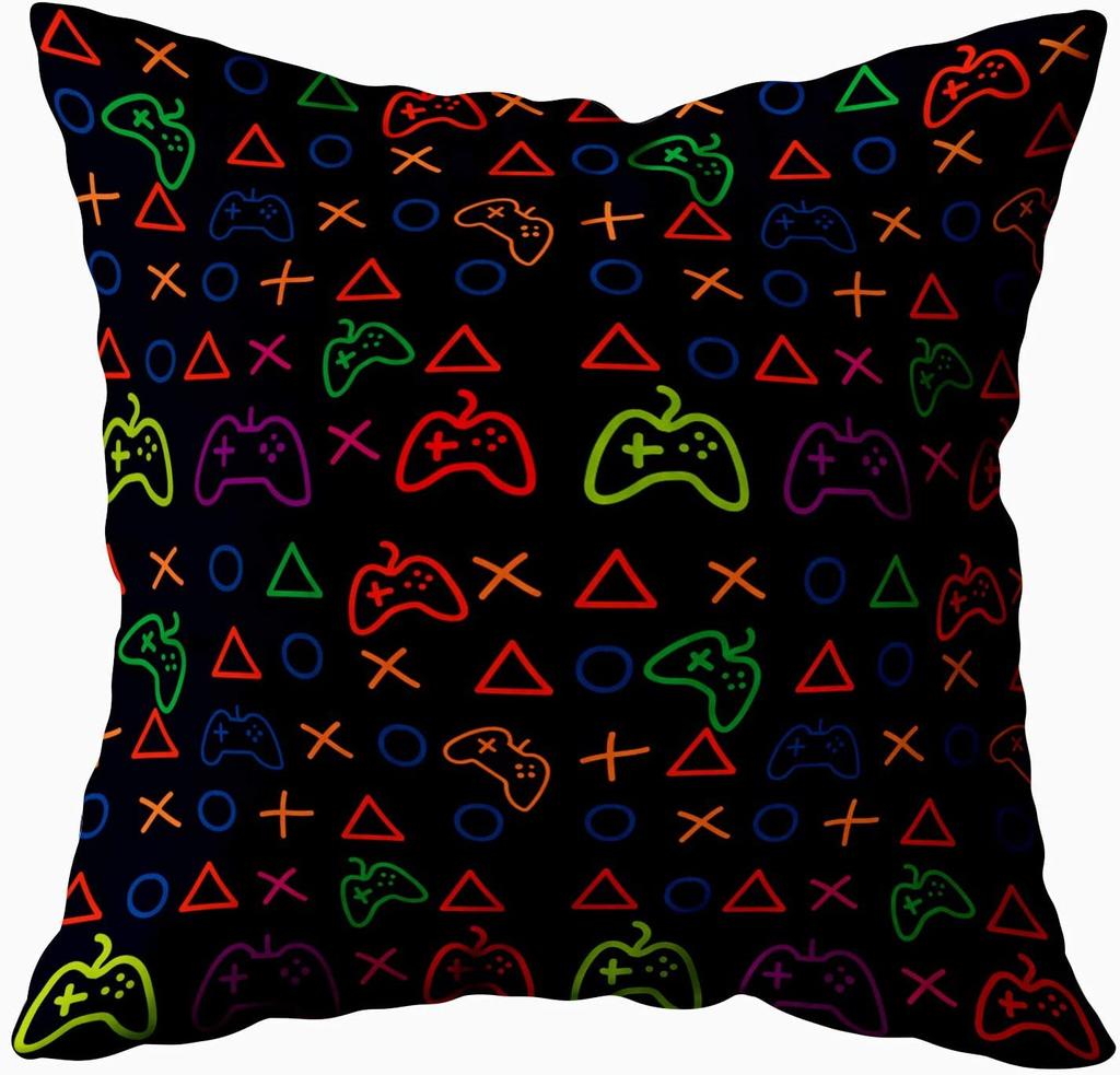 Геймерский игровой контроллер джойстик чехол для подушки красный клетчатый наволочки 45x45 см игровой джойстик Play Video футболка с принтом