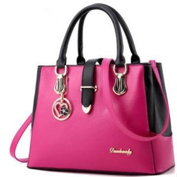2026 new Korean styling sweet fashion women's bag with contrasting colors and high texture shoulder handbag