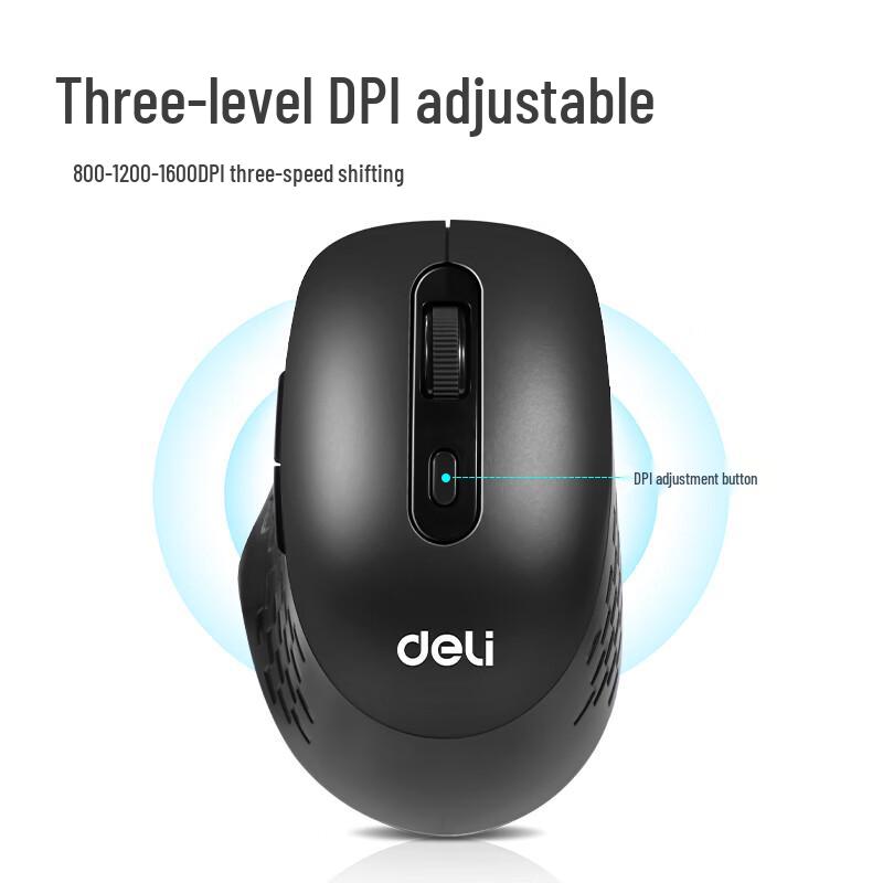 Deli 2213ES Wireless Silent Mouse