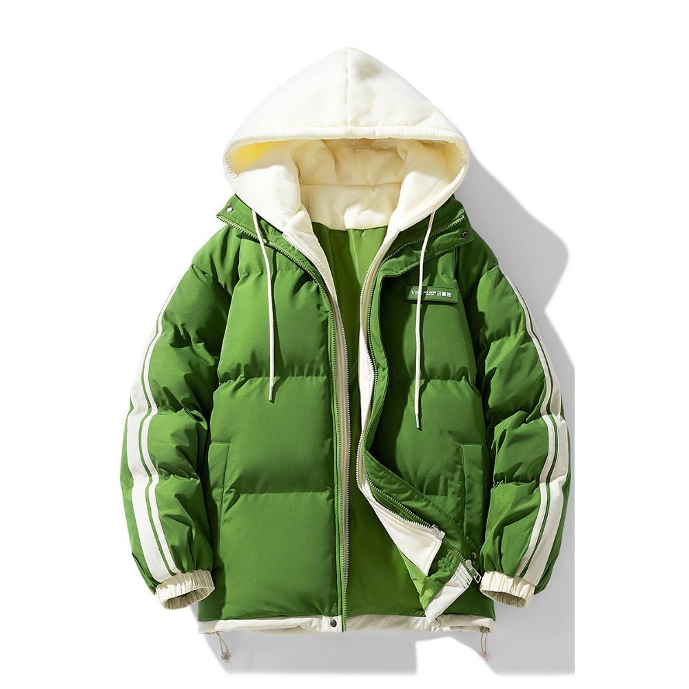 Autumn and Winter New Cotton-padded Clothes Men's Korean Version Hooded Thickened Cotton-padded Clothes, Trendy