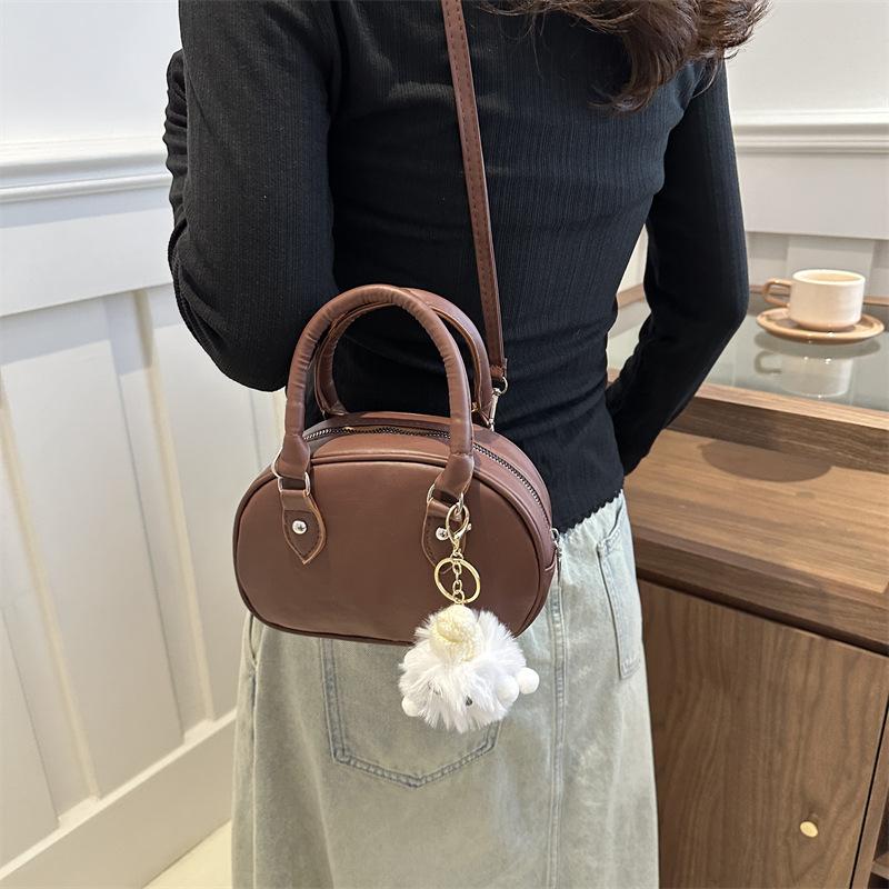 Korean Casual and Fashionable Pendant for Summer New Solid Color One-shoulder Crossbody Fashionable Handheld Small Square Bag for Women