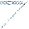 [J0094] - Silver Bracelet 'Identity' - 20 Cm 6 Mm
