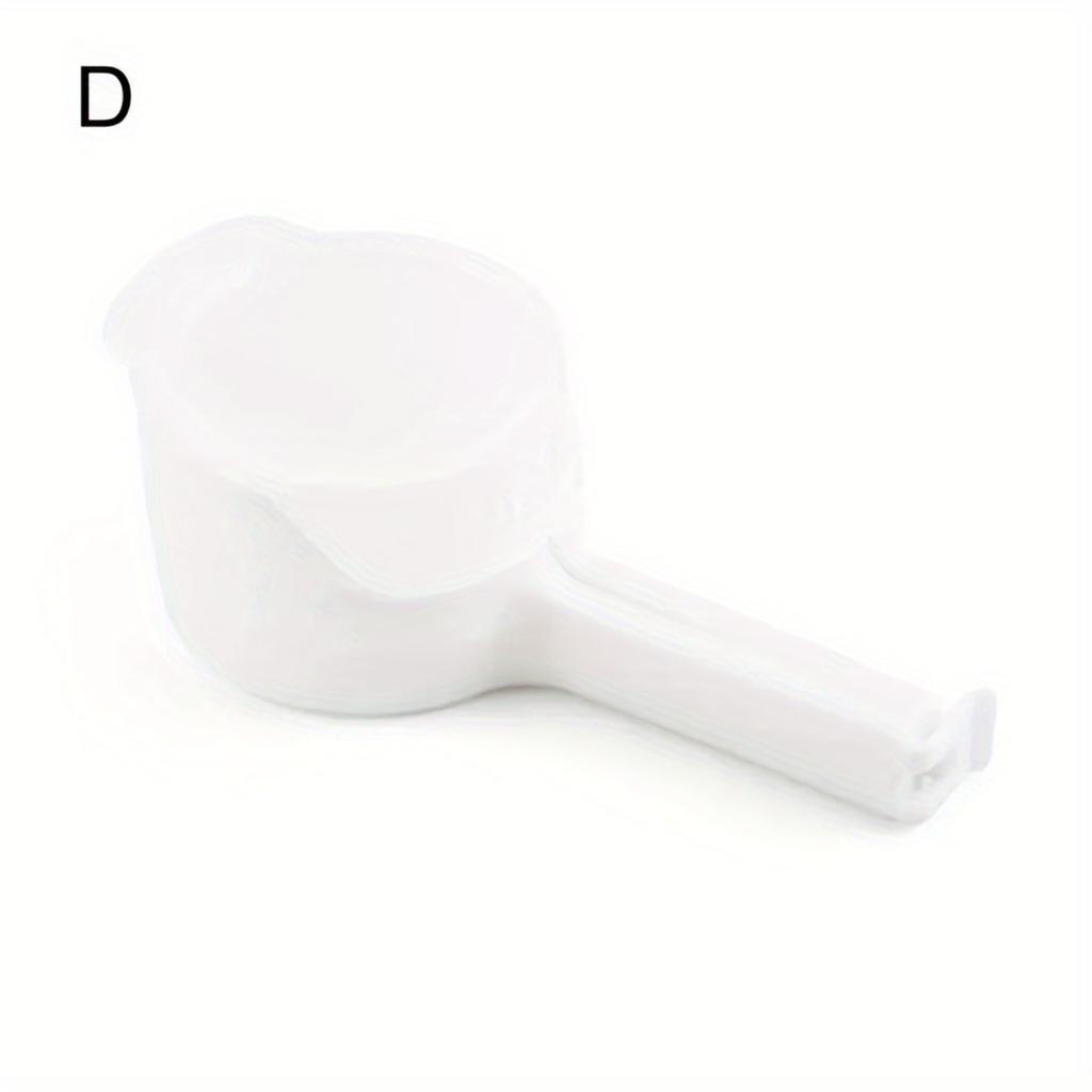 1 шт. Многофункциональный зажим для пищевых пакетов с носиком для выливания, прочный полипропиленовый пластик.