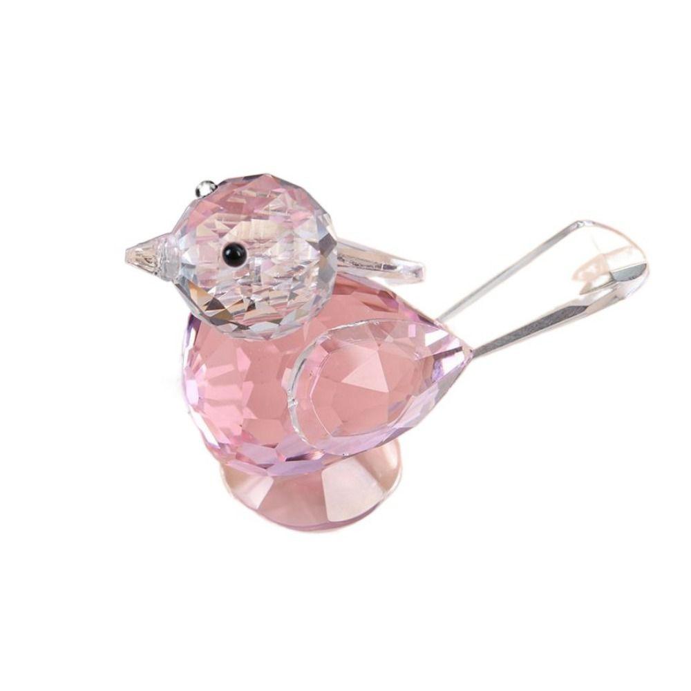 Exquisite Bird Figurines Crystal Craft Simulation Bird Ornaments Crystal Bird Ornaments Desk