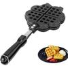Waffle Iron Baking Tray, Double Sided, Non-stick Coated, High Quality, Easy To Use, Compatible with Gas Cookers