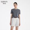 GOELIA Women's 100% Pure Wool Short Sleeve T-Shirt