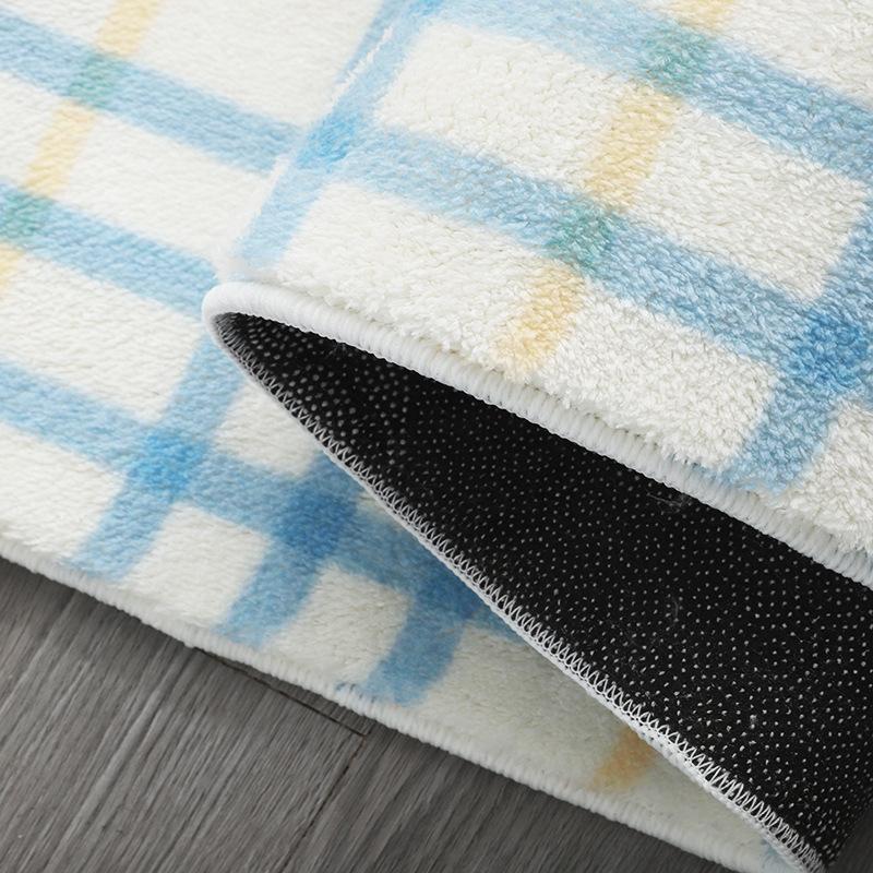 Современный стиль украшения гостиной круглый ковер утолщенный плюшевый прикроватный коврик ковры с мультяшным рисунком для спальни дома пушистый мягкий ковер