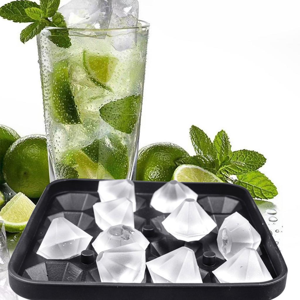 16 слотов Форма для кубиков льда Многофункциональные силиконовые формы Машина для приготовления кубиков льда в форме ромба Форма для кубиков льда Формы для кубиков льда своими руками