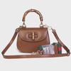 Bamboo Leather Retro-Style Women's Handbag - Original Handmade Design Replica