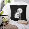Spook Ghost Hug Square Pillowcase Polyester Linen Velvet Creative Zip Decorative Sofa Seater Cushion Cover 45X45
