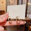 S925 Silver Needle Elegant Gap Heart Earrings for Women - Luxury Niche Design