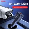 3 In 1 Car Charger Compatible For Dji Mini 3 Pro Drone Battery Remote Control Charging Hub Power