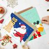 1/9 шт. Рождественские поздравительные открытки с конвертами Мультяшный Санта-Клаус Лось Имбирные пряники Мужские пожелания