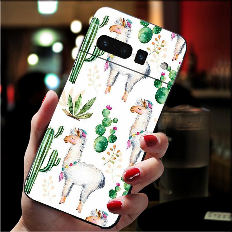 Lama Alpacas Animal Phone Case For Google Pixel 10 Pro 9 Pro XL 9A 8 7 6 Pro Pixel 8A 7A 6A Pixel 8 7 6 5