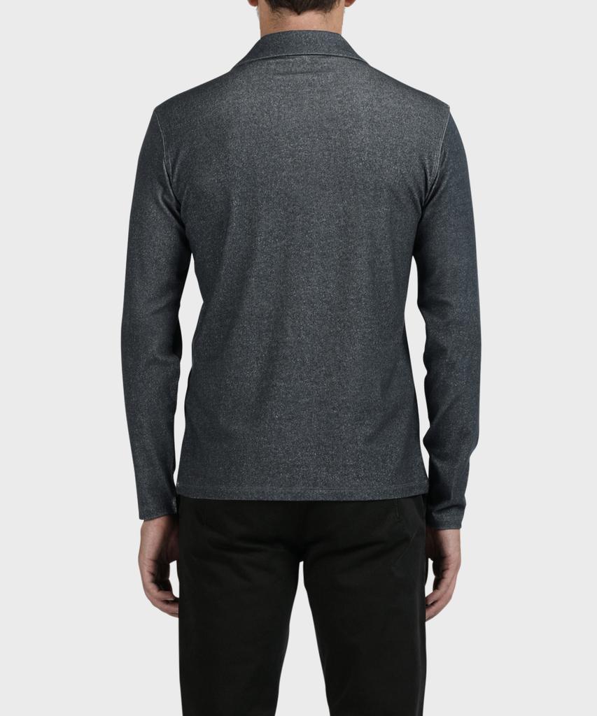 PANICALE Navy Rayon Open Polo Shirt
