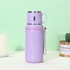 Water bottle tea separation teapot stainless steel thermos cup large capacity sports kettle with rope bowl lid cup