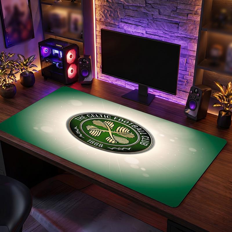 Коврик для мыши с тематическим узором Celtic FC, Игровой коврик для стола с дизайном логотипа футбольного клуба XXL, Нескользящий коврик для компьютерной мыши