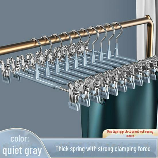 1/5 шт. зажим для вешалки из нержавеющей стали для брюк, зажим для гардероба, противоскользящая прищепка для брюк, вешалка для юбки