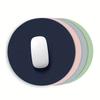 Круглый коврик для мыши, односторонний одноцветный универсальный нескользящий коврик, коврик для мыши, подходящий для ноутбука, офисного игрового коврика для мыши