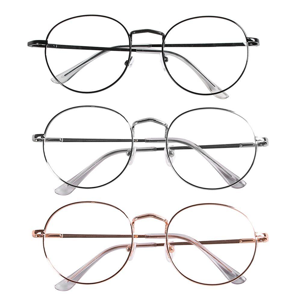 Fashion Vision Care Oversized Portable Spectacles Round Glasses Eyeglasses Frame Optical Glasses