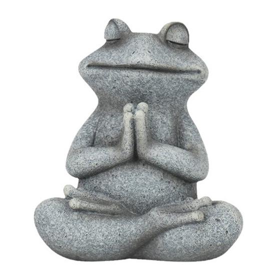 Лягушка Орнамент Смола Материал Богатство Удача Символ Бионический Дизайн Фигурка Лягушка Собака Медитация Орнамент