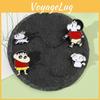 Cute Crayon Shin-chan Metal Badge With Chain Cartoon Character Design Alloy Material Xz3014xz3015 Colors