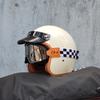 Ретро полуоткрытый мотоциклетный шлем аксессуары для кроссовых мотоциклов мотоциклетный шлем 3/4 ретро шлем зимой