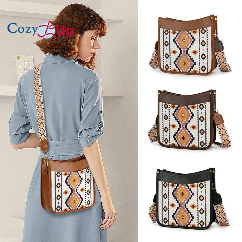 Женская сумка через плечо, сумка-мессенджер, сумка-тоут, ретро-хлопок и лен с принтом в богемном стиле, портативная женская сумка