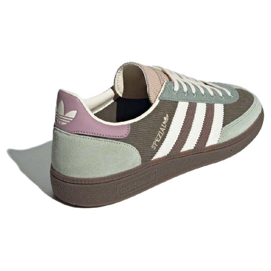 adidas Кроссовки унисекс для гандбола Spezial Silver Green Magic Mauve кремово-белые IH4891