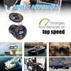 Двойное автомобильное зарядное устройство QC3.0, гнездо прикуривателя, водонепроницаемый USB, быстрая зарядка с переключателем вольтметра, адаптер для быстрой зарядки 12/24 В