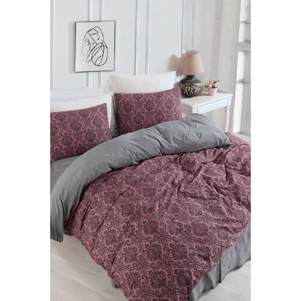 Двойной комплект пододеяльников с цветочным принтом, легко гладится